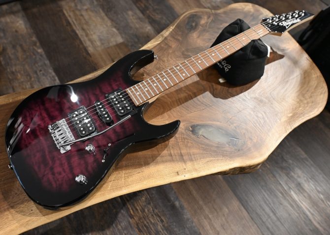 Ibanez GRX70QA-TVT Gio Series Transparent Violet Burst #053