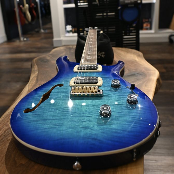 PRS SE Custom 24 Semi-Hollow Piezo Lake Blue 2025