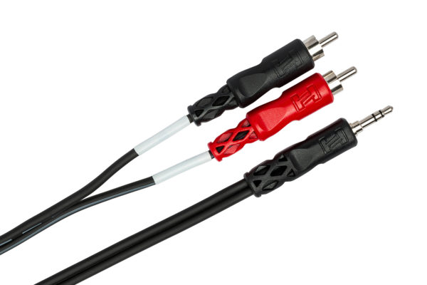 Hosa Stereo Breakout 3.5 mm TRS to Dual RCA 6 ft