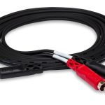 Hosa Stereo Breakout 3.5 mm TRS to Dual RCA 6 ft