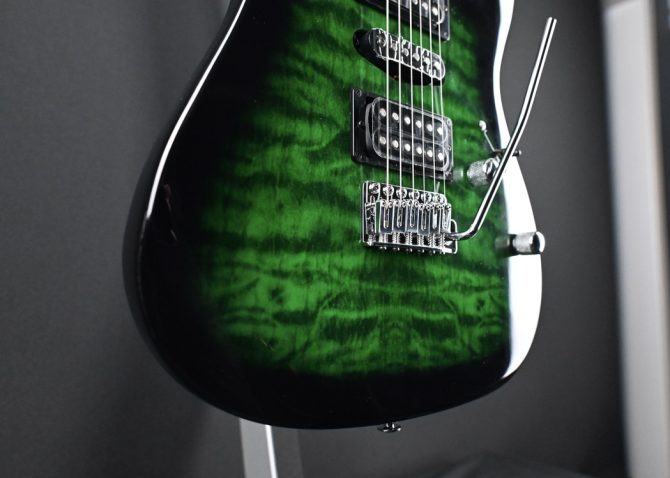 Ibanez GRX70QA-TEB Gio Series Transparent Emerald Burst #779