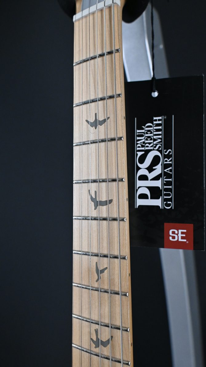 PRS SE SIlver Sky Maple "Lefty" Moon White #340
