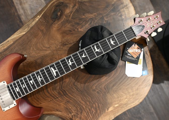 PRS S2 Mira 594 Satin Dark Cherry Sunburst #390