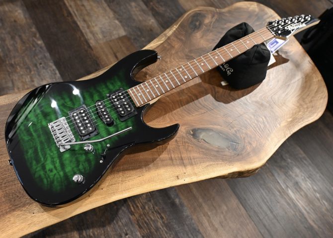 Ibanez GRX70QA-TEB Gio Series Transparent Emerald Burst #779