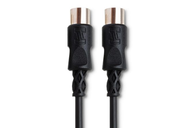 Hosa MIDI Cable 5-pin DIN to Same 20 ft Black