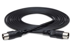 Hosa MIDI Cable 5-pin DIN to Same 20 ft Black