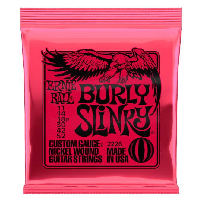 Ernie Ball P02226 Burly Slinky Nickel Wound Electric Guitar Strings