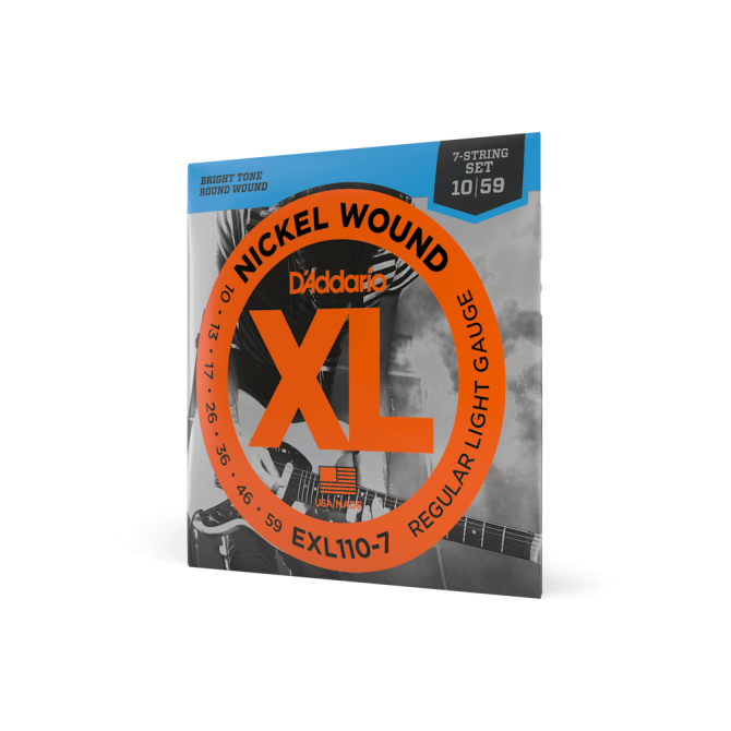 D'Addario 10-59 Regular Light 7-String Electric Guitar Strings