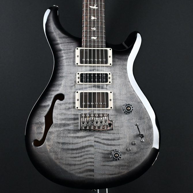 PRS S2 Semi-Hollow Special Faded Gray Black Burst #483