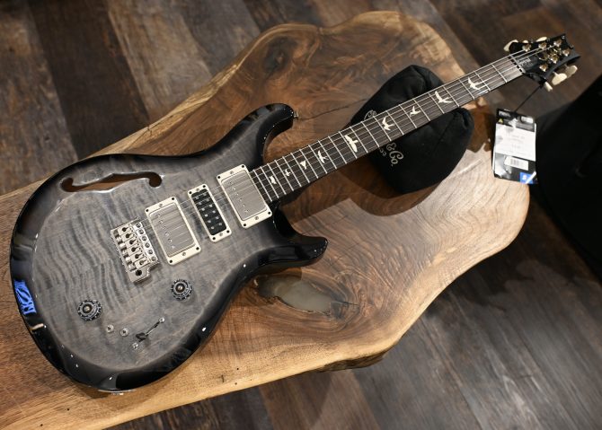 PRS S2 Semi-Hollow Special Faded Gray Black Burst #483