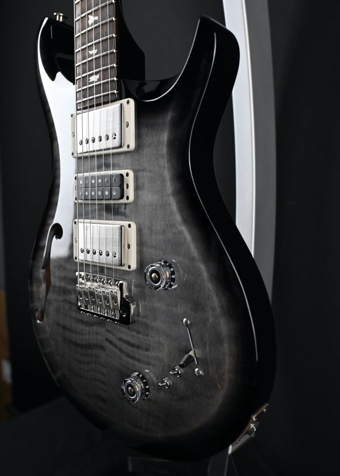 PRS S2 Semi-Hollow Special Faded Gray Black Burst #483