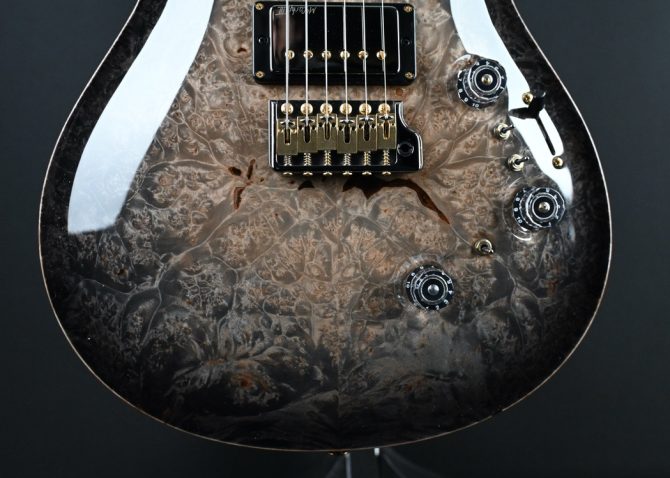 PRS Private Stock #12087 Custom 24/08 Piezo Maple Burl Frostbite Glow