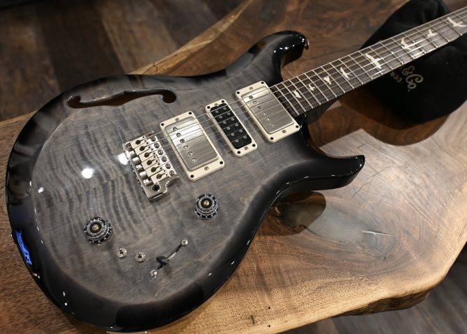 PRS S2 Semi-Hollow Special Faded Gray Black Burst #483