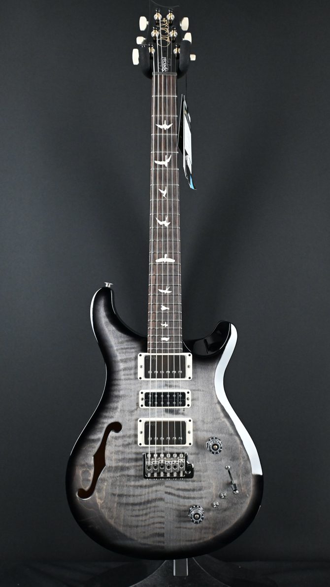 PRS S2 Semi-Hollow Special Faded Gray Black Burst #483