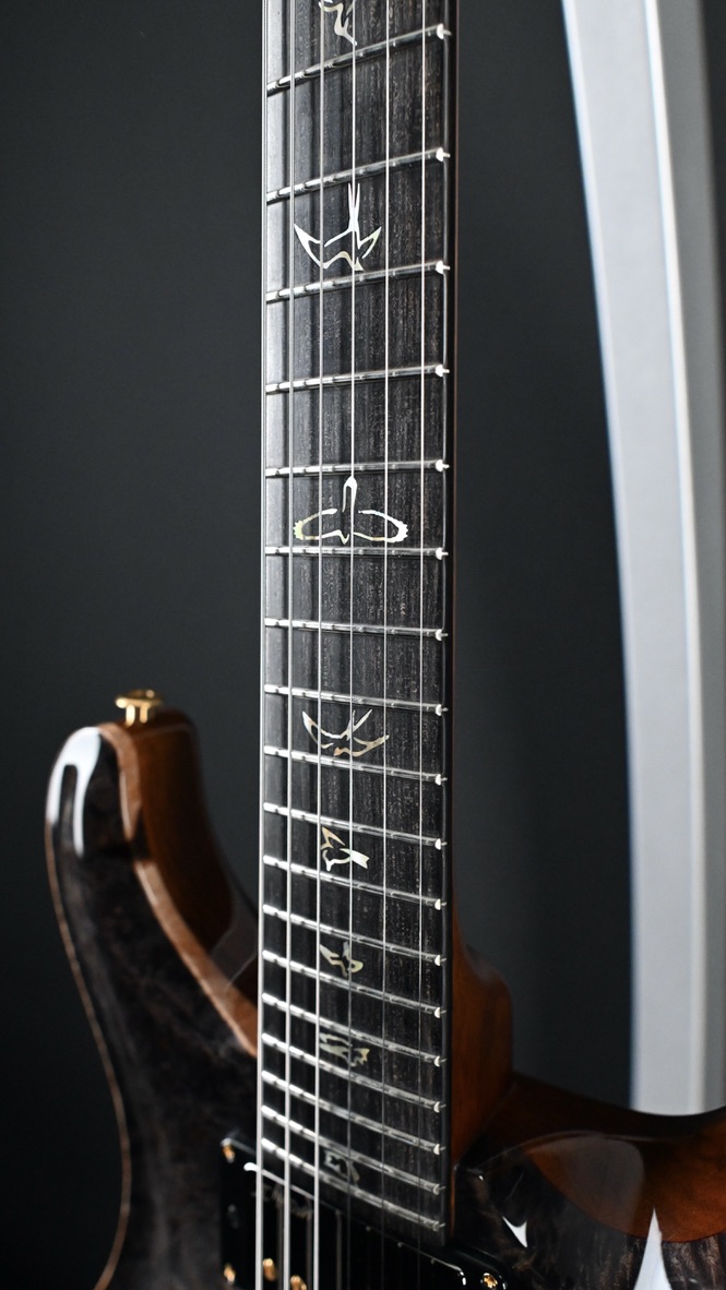 PRS Private Stock #12087 Custom 24/08 Piezo Maple Burl Frostbite Glow