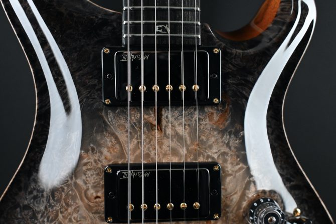 PRS Private Stock #12087 Custom 24/08 Piezo Maple Burl Frostbite Glow