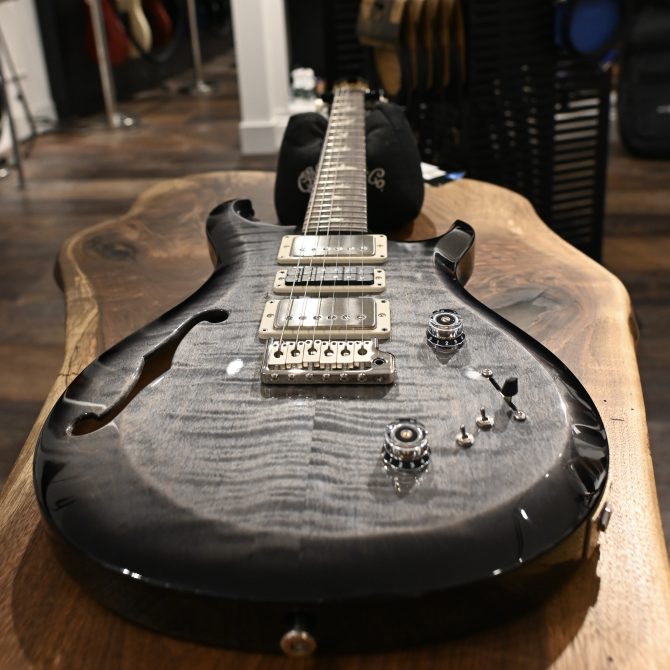 PRS S2 Semi-Hollow Special Faded Gray Black Burst #483