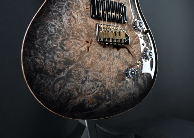 PRS Private Stock #12087 Custom 24/08 Piezo Maple Burl Frostbite Glow