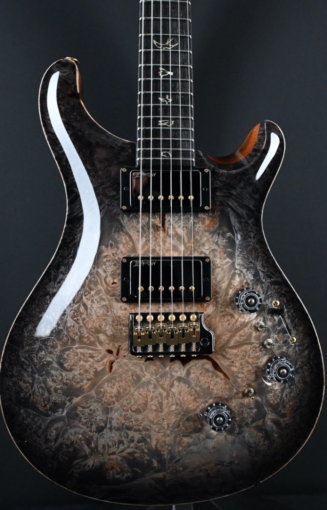 PRS Private Stock #12087 Custom 24/08 Piezo Maple Burl Frostbite Glow