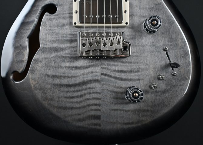 PRS S2 Semi-Hollow Special Faded Gray Black Burst #483