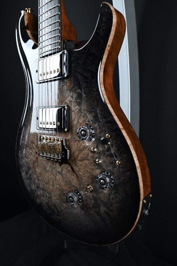 PRS Private Stock #12087 Custom 24/08 Piezo Maple Burl Frostbite Glow