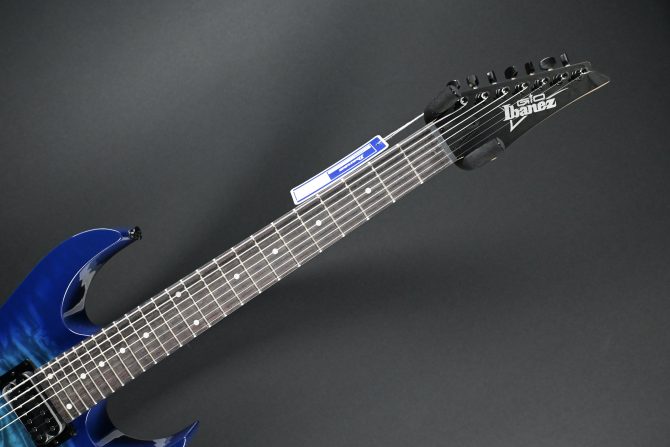 Ibanez GRG7221QA-TBB Transparent Blue Burst 7-String #162