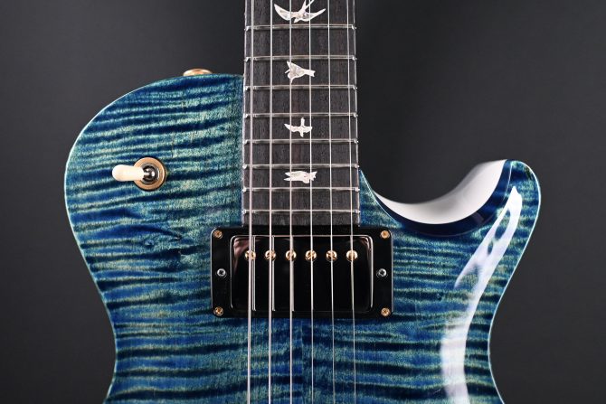 PRS Mark Tremonti Signature Stoptail 10-Top River Blue Pearl #172