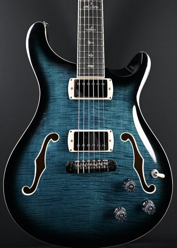 PRS SE Hollowbody II Piezo Peacock Blue Smokeburst #562