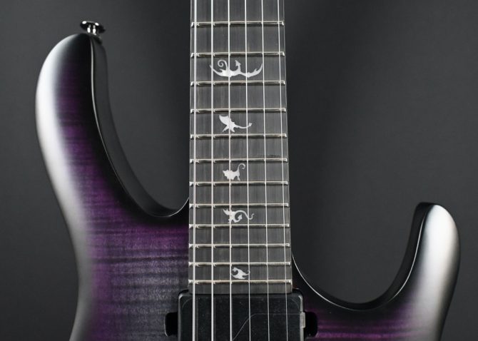 PRS SE Chleo Charcoal Purple Burst Herman Li Signature #486