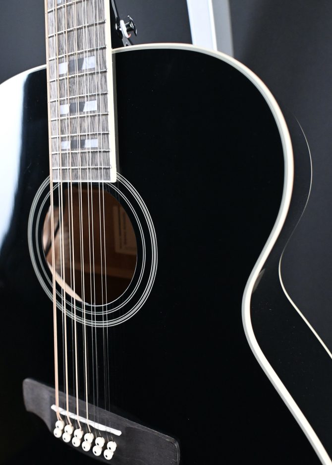 Ibanez AJ7012M1E-BK Black 12-String Acoustic #886