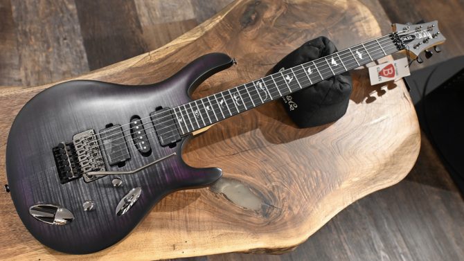 PRS SE Chleo Charcoal Purple Burst Herman Li Signature #486