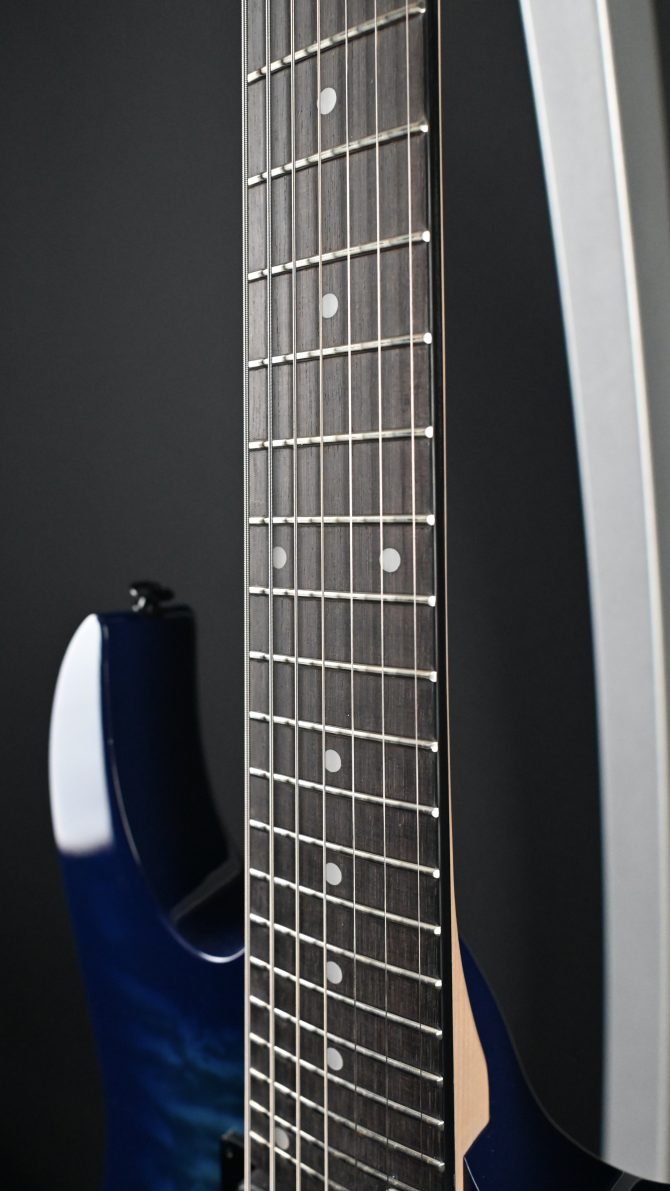 Ibanez GRG7221QA-TBB Transparent Blue Burst 7-String #162