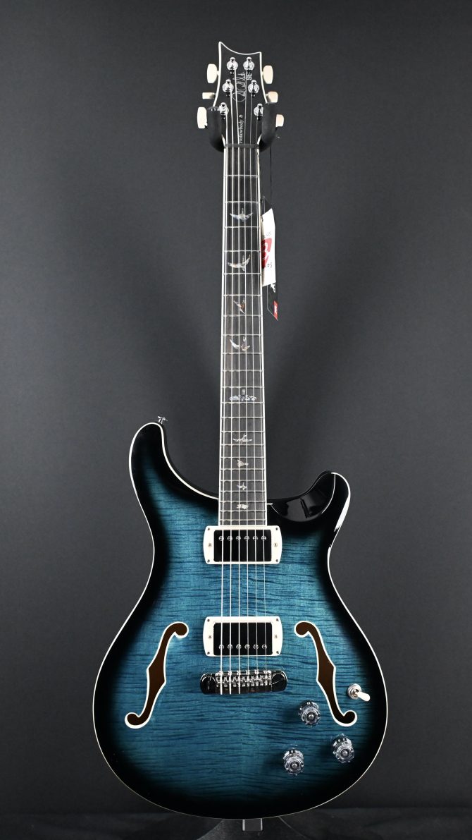 PRS SE Hollowbody II Piezo Peacock Blue Smokeburst #562