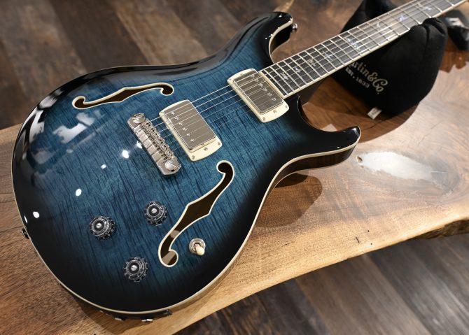 PRS SE Hollowbody II Piezo Peacock Blue Smokeburst #562
