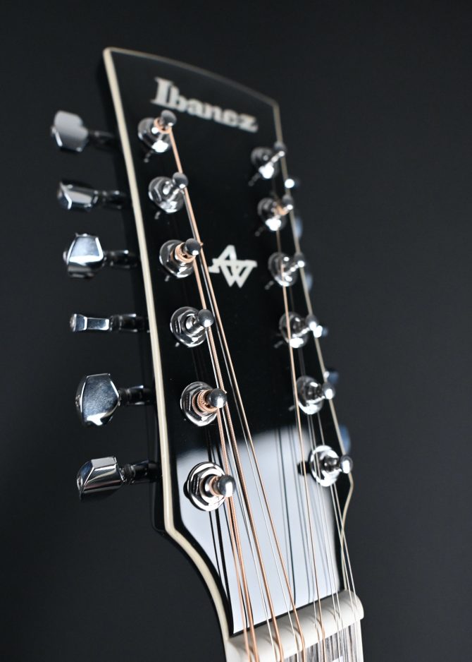 Ibanez AJ7012M1E-BK Black 12-String Acoustic #886