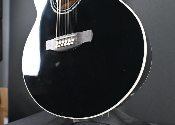 Ibanez AJ7012M1E-BK Black 12-String Acoustic #886