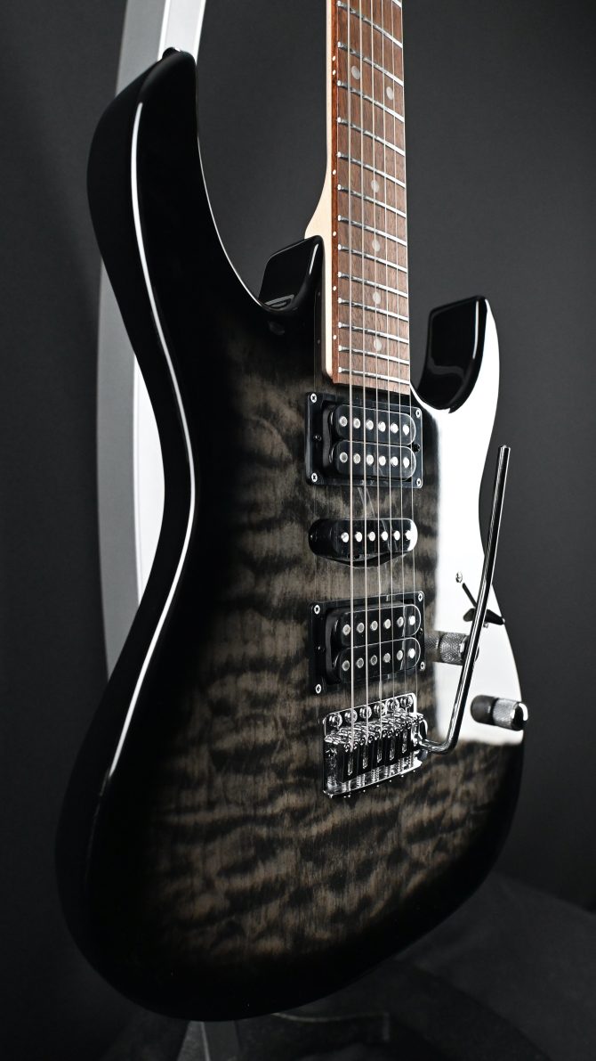 Ibanez GRX70QA-TKS Gio Series Transparent Black Sunburst #475