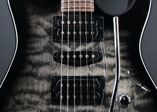 Ibanez GRX70QA-TKS Gio Series Transparent Black Sunburst #475