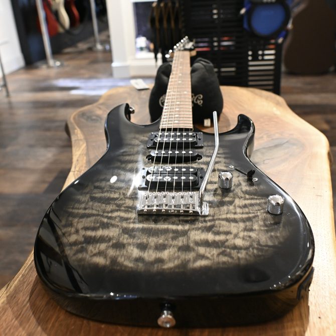 Ibanez GRX70QA-TKS Gio Series Transparent Black Sunburst #475