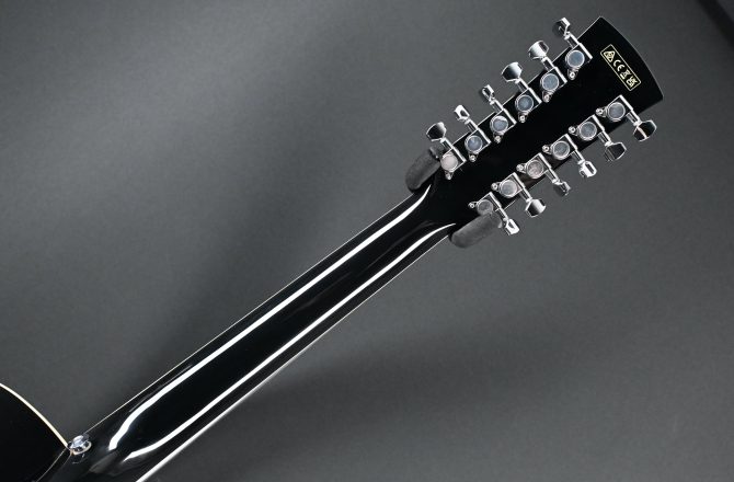 Ibanez AJ7012M1E-BK Black 12-String Acoustic #886