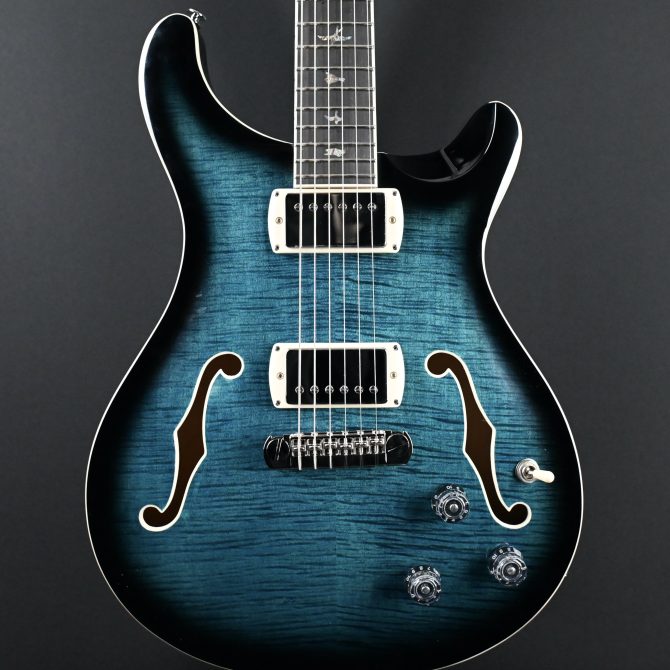 PRS SE Hollowbody II Piezo Peacock Blue Smokeburst #562