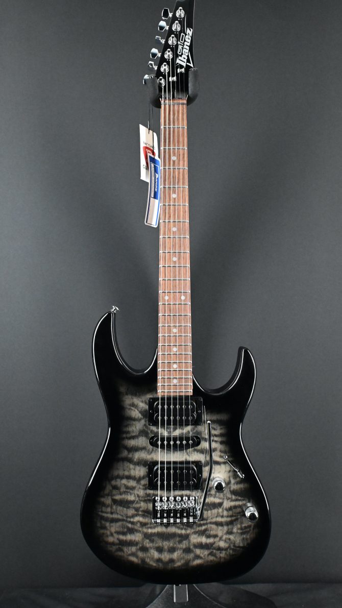 Ibanez GRX70QA-TKS Gio Series Transparent Black Sunburst #475