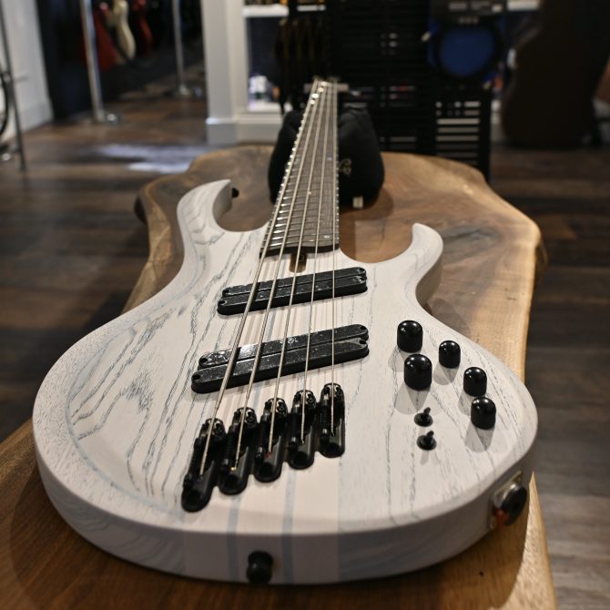 Ibanez BTB865MS-TWF Transparent White Flat Multi-Scale 5-String Bass #451