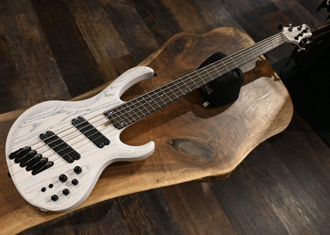 Ibanez BTB865MS-TWF Transparent White Flat Multi-Scale 5-String Bass #451