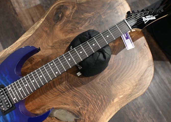 Ibanez GRG7221QA-TBB Transparent Blue Burst 7-String #162