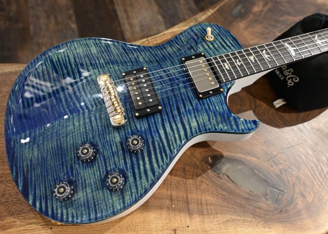 PRS Mark Tremonti Signature Stoptail 10-Top River Blue Pearl #172