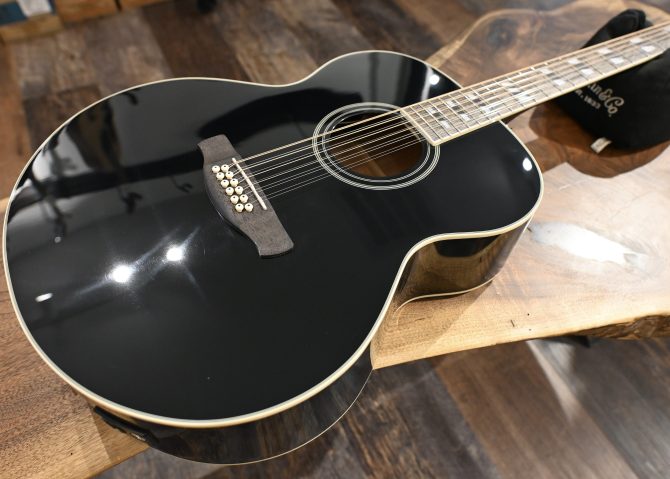 Ibanez AJ7012M1E-BK Black 12-String Acoustic #886
