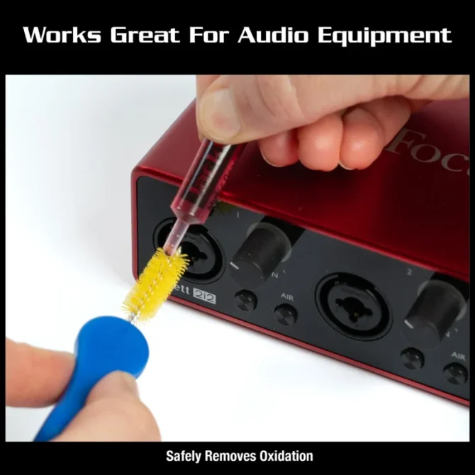 Music Nomad MN287 JackPot Music Gear Contact Cleaner with Deoxit® & Cleaning Brush