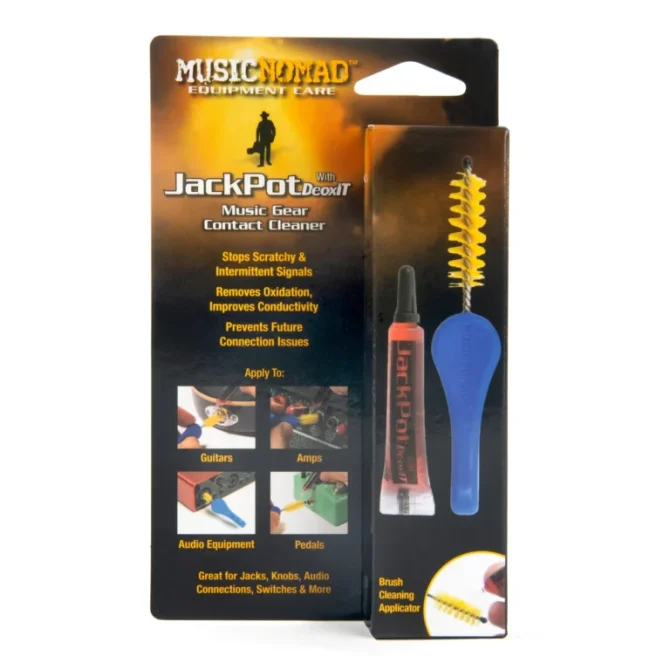 Music Nomad MN287 JackPot Music Gear Contact Cleaner with Deoxit® & Cleaning Brush