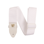 Ernie Ball Polypro Guitar Strap/Bass Strap – White w/ White